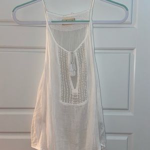 White tank top blouse